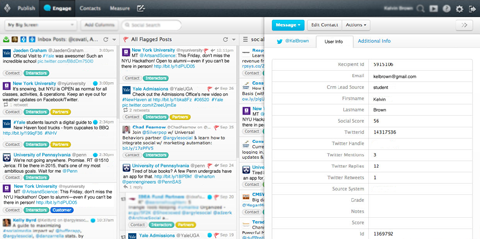 Social Interface with CRM Integration